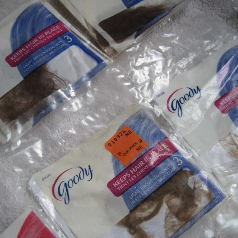 Goody Mesh Hair Nets Elastic Border Edge Comfortable Hold Protect Neat Invisible